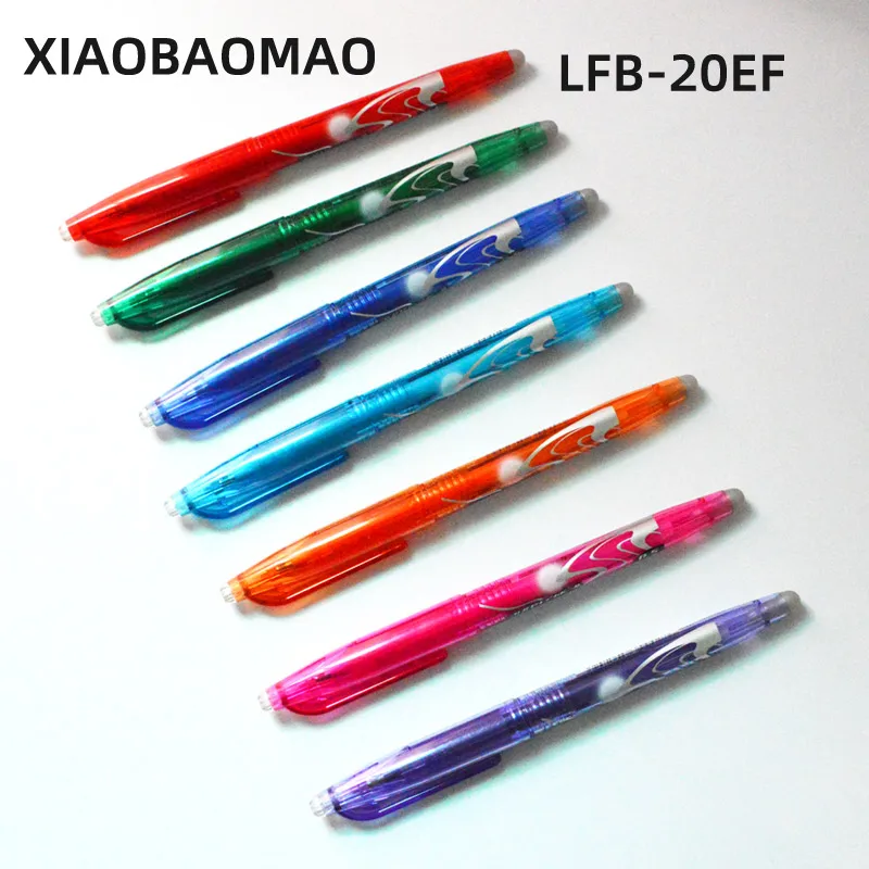 5pcs Erasable Gel Pen 0.5mm 0.4mm FriXion Ball Knock Erasable Ink School Student Pen LFBK-23EF 23F BL-FRP5 LF-22P4 LFB-20EF