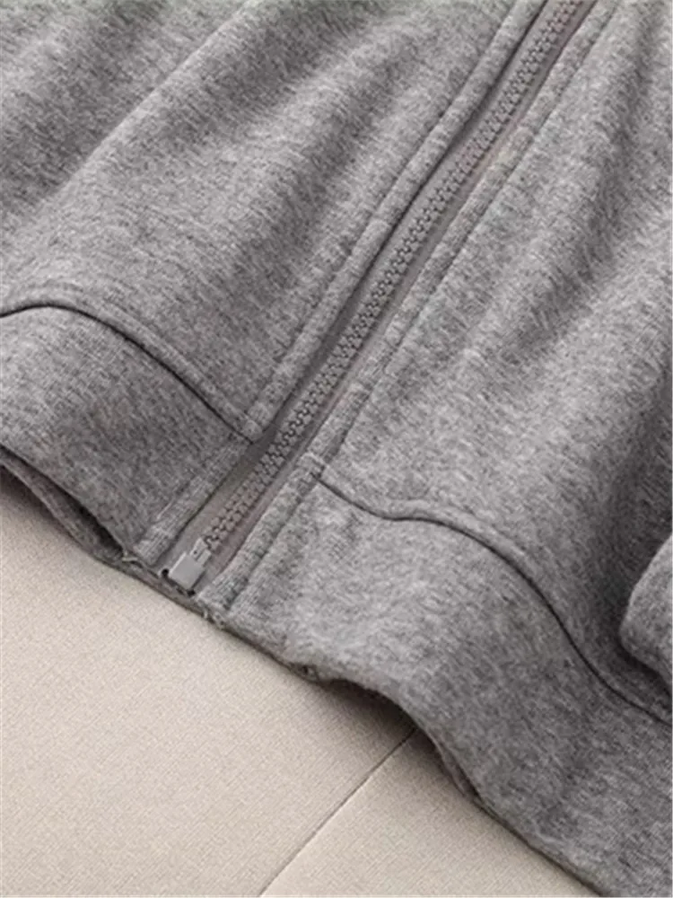 Женская одежда больших размеров весенне-осенняя повседневная куртка базовая