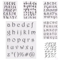 26 english letters alphabet clear stamps for scrapbooking craft diy classic pvc silicone card photo album