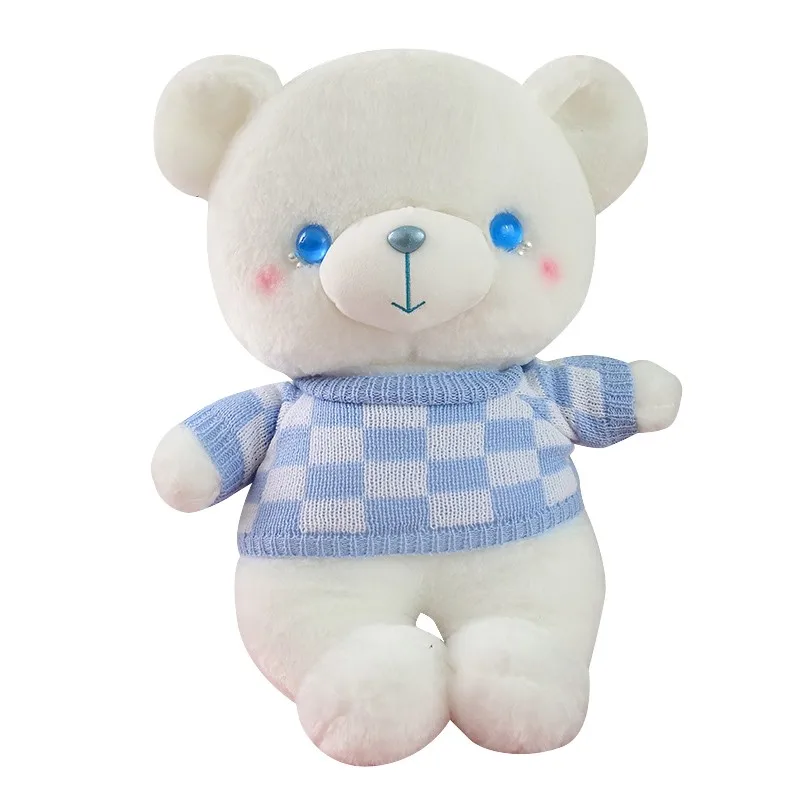 

New 35-70cm Lovely Giant Sweater Teddy Bear Peluche Toys Stuffed Soft Animal Pillow Kawaii Bear Dolls Cushion Valentine's Gift