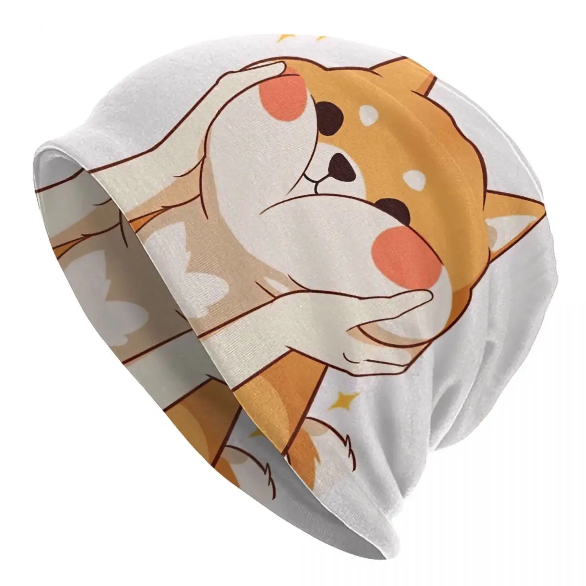

Kawaii Shiba Inu Adult Men's Women's Knit Hat Keep warm winter knitted hat