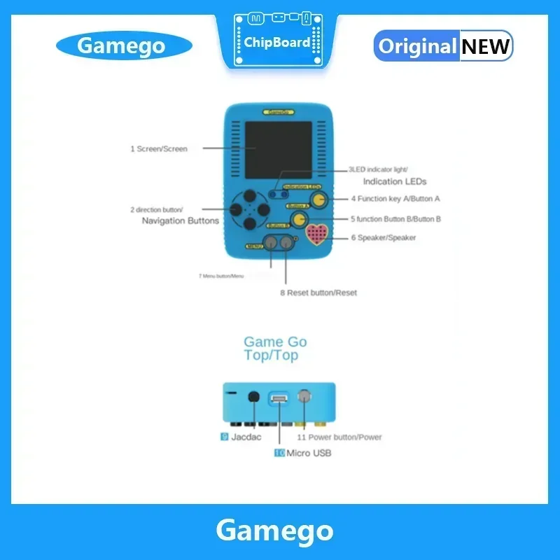 Фото Программируемая консоль Seeed GameGo, портативная игровая консоль, инструменты №4