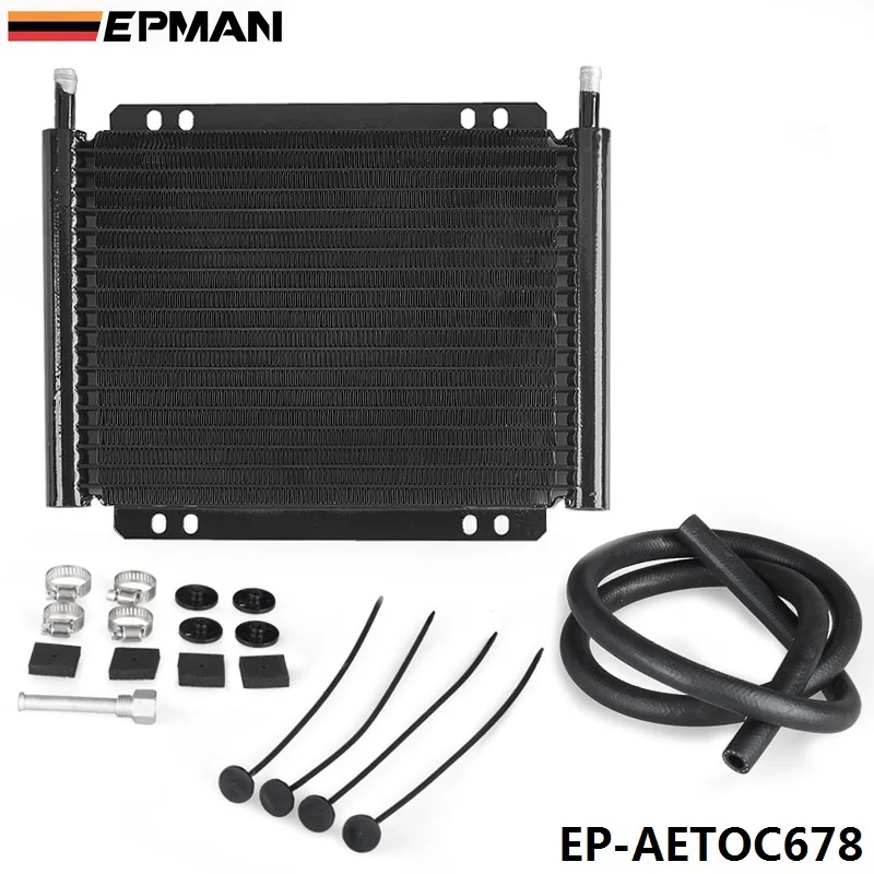 

Racing Car Aluminum Performance 19 Row Series 8000 Plate & Fin Transmission Cooler Kit EP-AETOC678