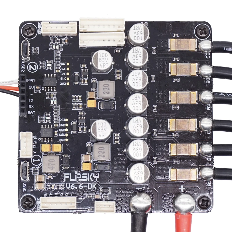 Мотор Flipsky FSESC Dual VESC 6 Plus и Remote VX2 190KV 3250W 6374 |