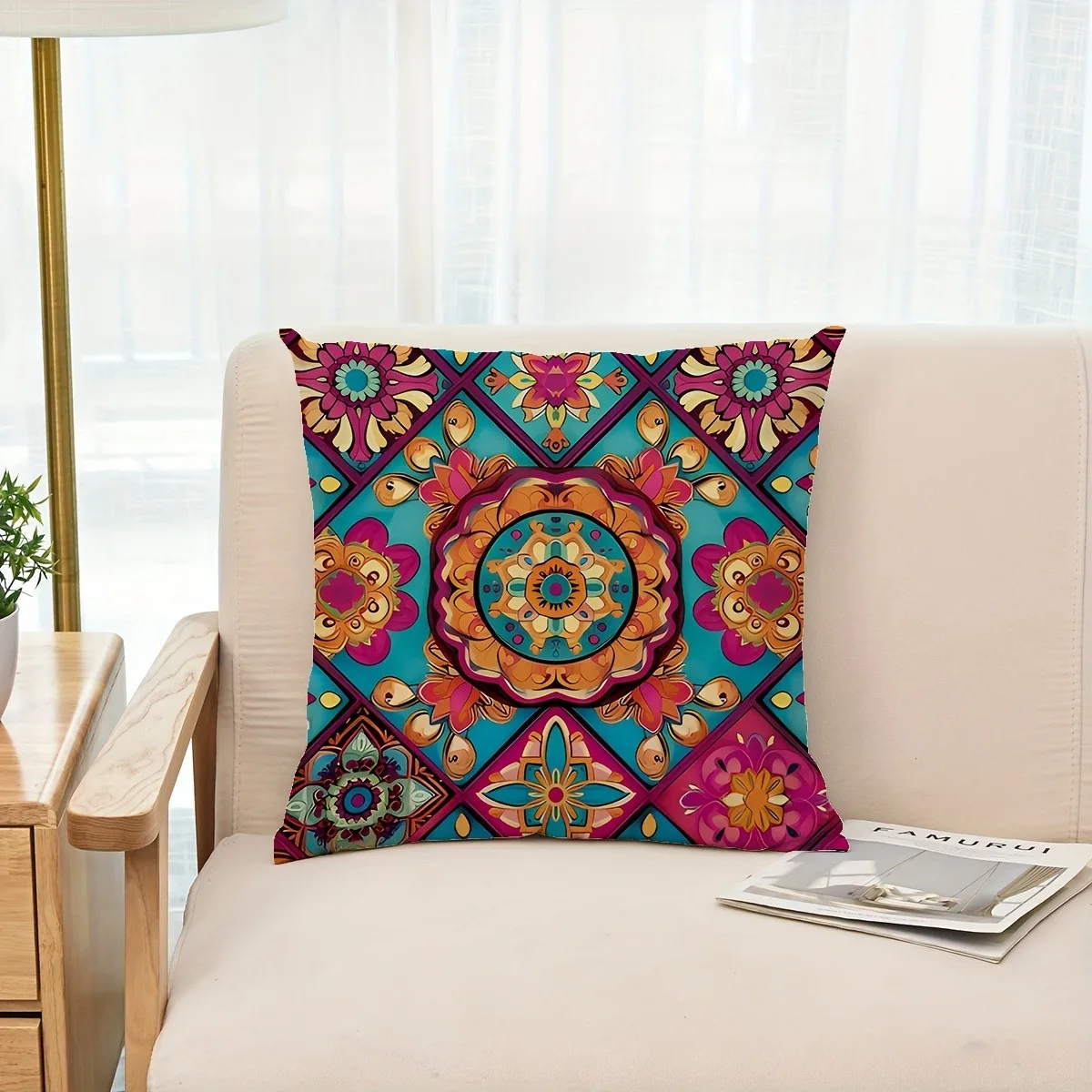 

Наволочка из полиэстера велюра 40x40 см