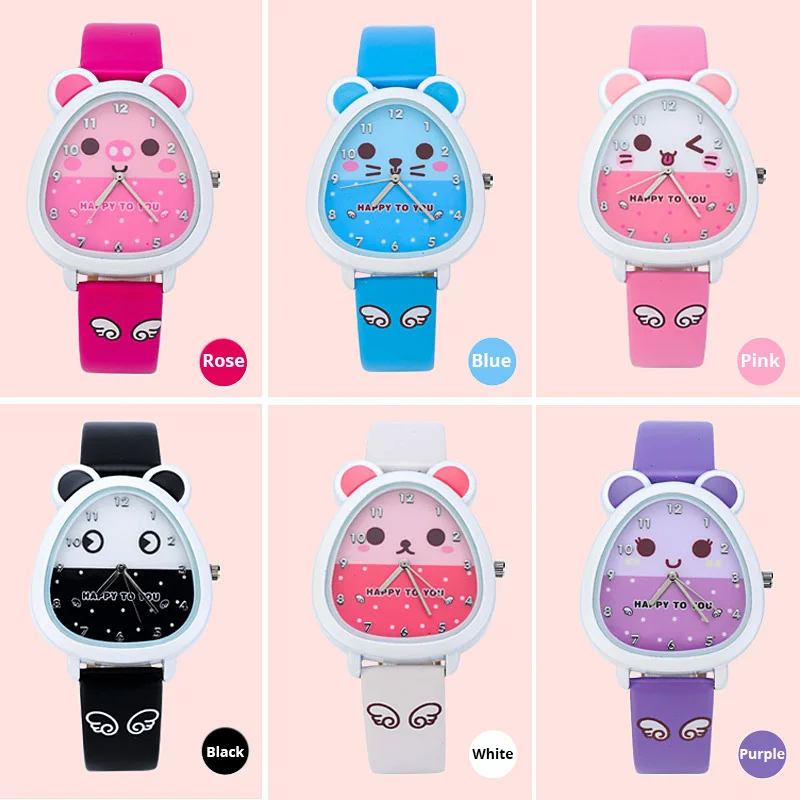 

Girls Watches Kids Quartz Analog Leather Wristwatches Cartoon Children Watch Birthday Gifts for Boys Clock Kol Saat