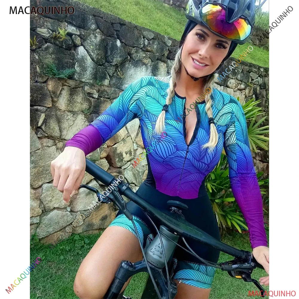 

Женский велосипедный комбинезон с длинным рукавом