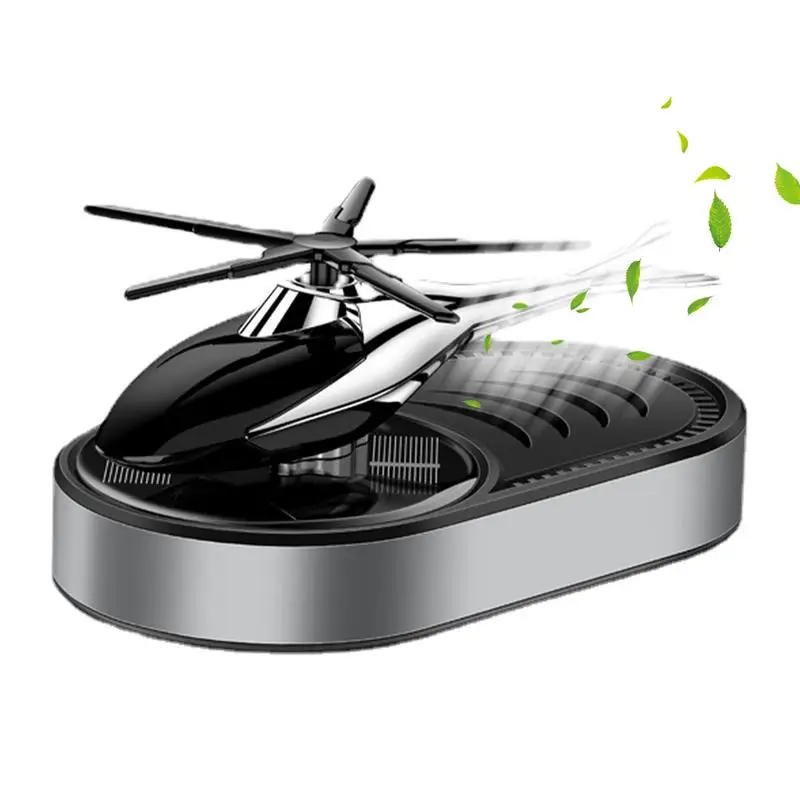 

Solar Helicopter Car Aromatherapy Decor Aviation Al Alloy Air Freshener Helicopter Solar Energy Rotating Aromatherapy Diffuser