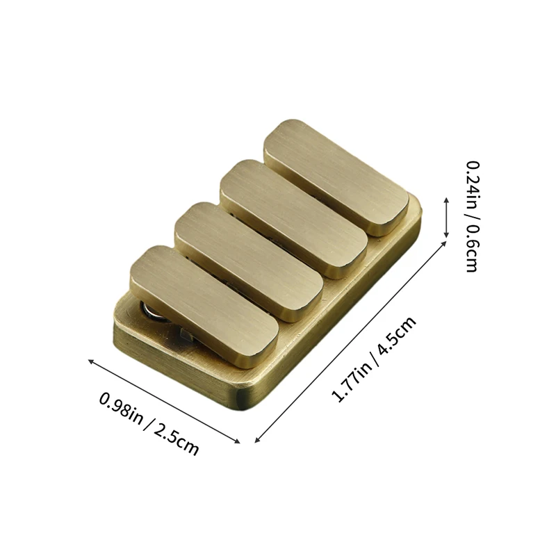 

Металлический магнитный слайдер EDC бронза/золото