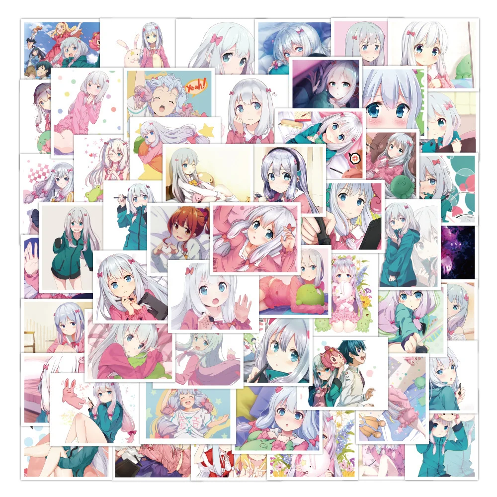 

52 шт. eromanngasennsei граффити крутые Мультяшные водонепроницаемые наклейки для ноутбука эстетические детские игрушки искусственные милые накле...