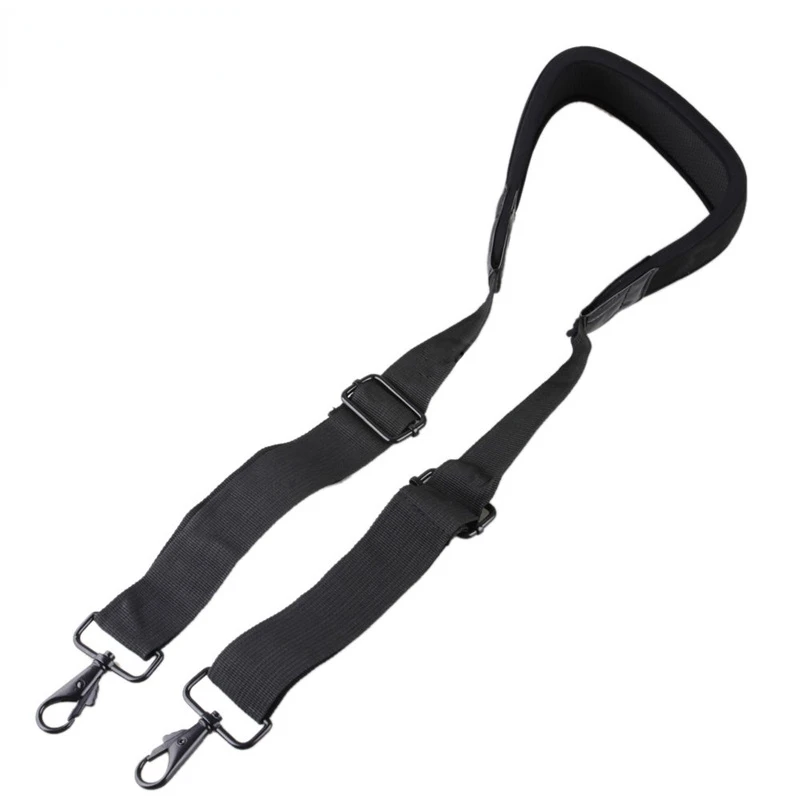 Black Adjustable Shoulder Bag Strap with Double Hooks for Canon Nikon Laptop Computer Camera Stabilizer Bag enlarge