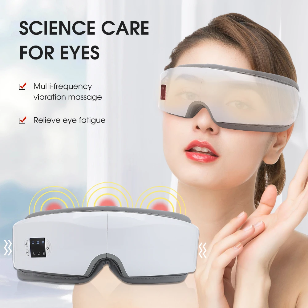 

Eye Massager Air Pressure Vibration Hot Compress 4D Package Foldable Electric Eye Protection Device Relieve Fatigue Eye Care