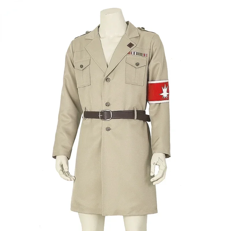 Kyojin Косплей Костюм Марли Военный Офицер Скаутский Полк Леви Эрен Пальто Унисекс