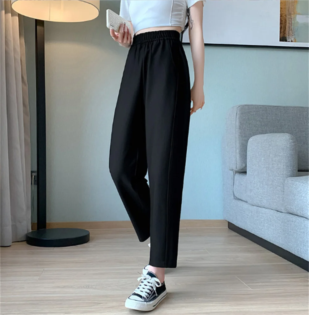 Брюки-Капри с широкими штанинами и карманами укороченные брюки-Капри эластичным