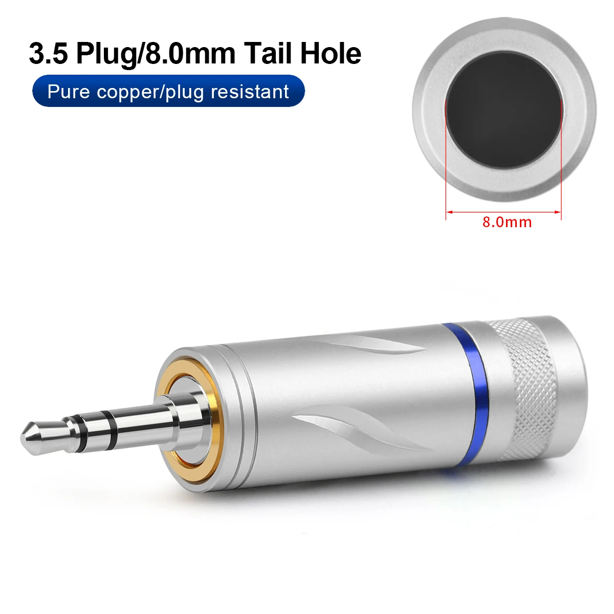 

QYFANG с родиевым покрытием Liuye разъём 8 мм