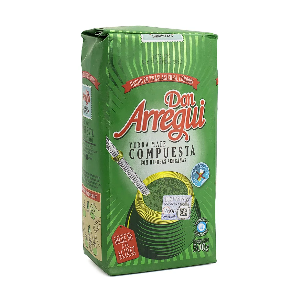 Мате Don Arregui Compuesta con Hierbas Serranas, 101 ЧАЙ, 500 г (art.: 3920bb477e17e) - 3920bb477e17e