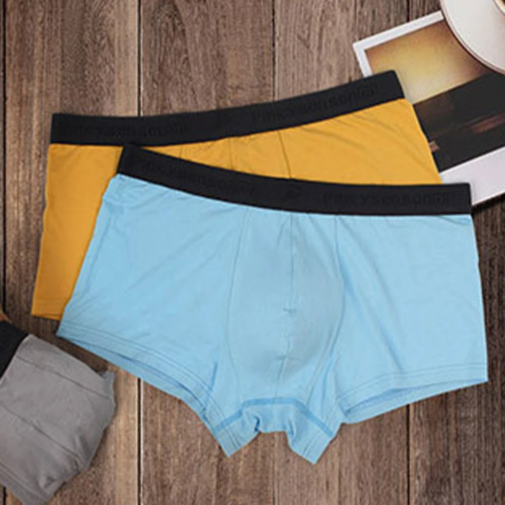 

1pc Sexy Men's Boxer Shorts Solid Color Modal Elastic Briefs Shorts Classic Men Panties Underwear Low Rise Underpants
