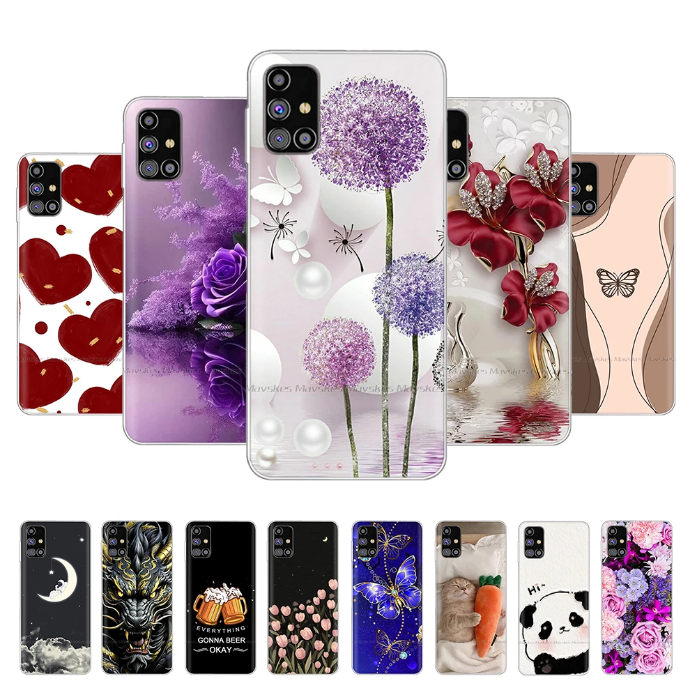 Фото Чехол для Samsung Galaxy M31S SM-M317F M 31s, прозрачный противоударный мягкий силиконовый защитный чехол для телефона Samsung M31s M317 Bumper Funda №1
