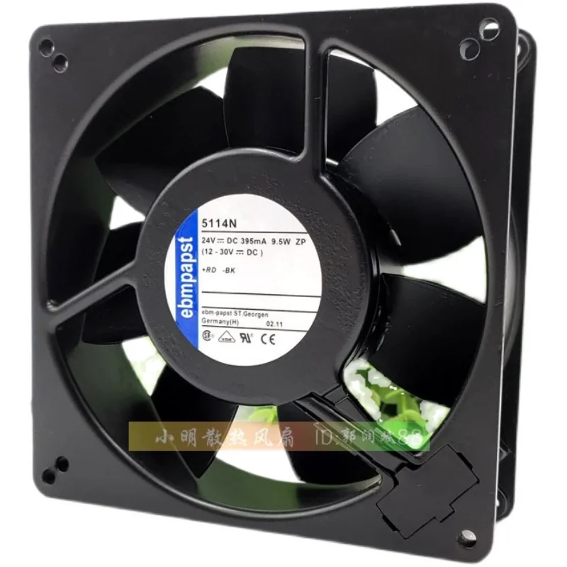 

TYP 5114N 24 V 9.5W ORIGINAL GERMAN 135 * 135 * 38MM HIGH TEMPERATURE RESISTANT FAN