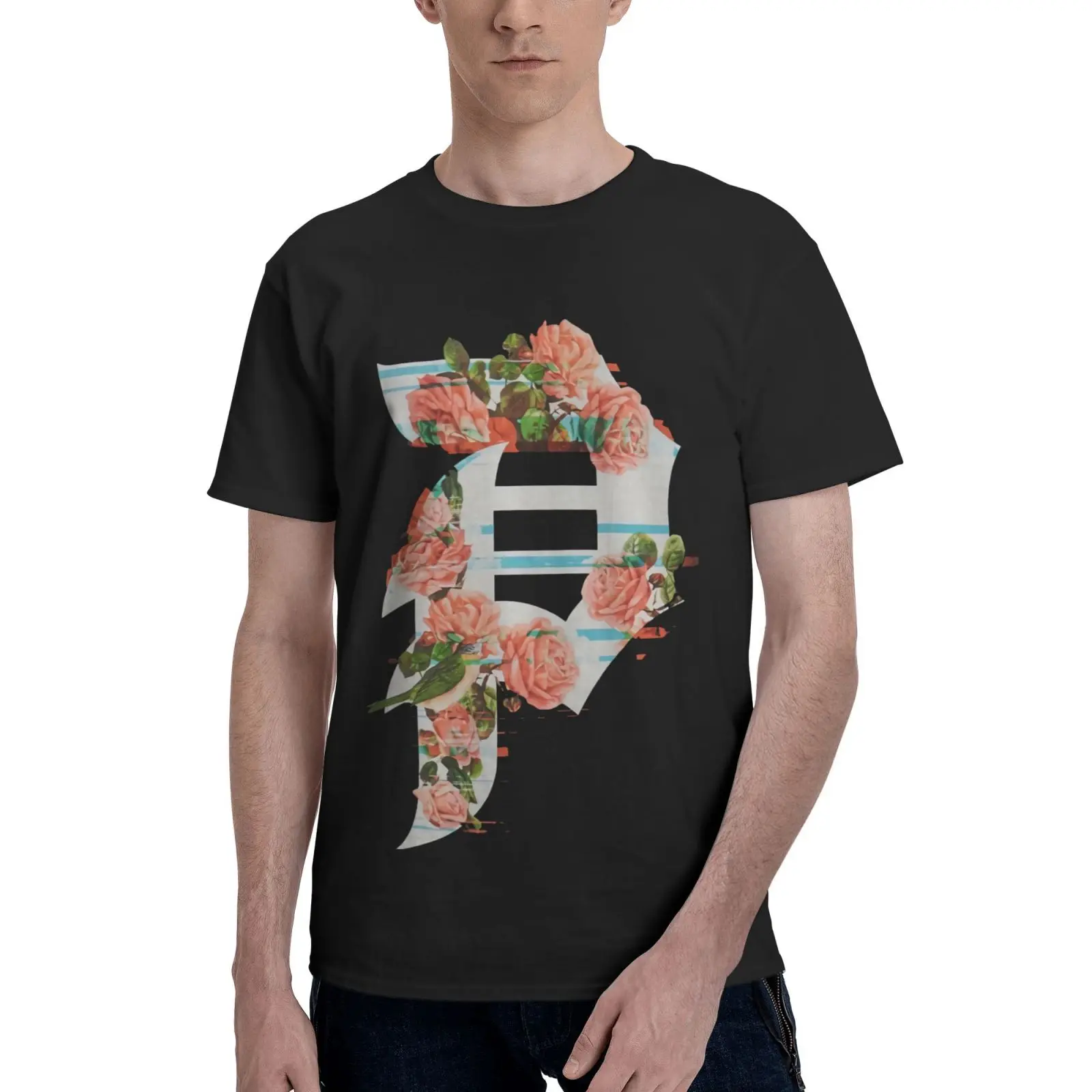 

Primitive 2019 P Glitch Apparel Oversized T-Shirt Oversize T-Shirts T-Shirt Men Tshirt Grunge Tee Shirt Men Blouse T-Shirt Men
