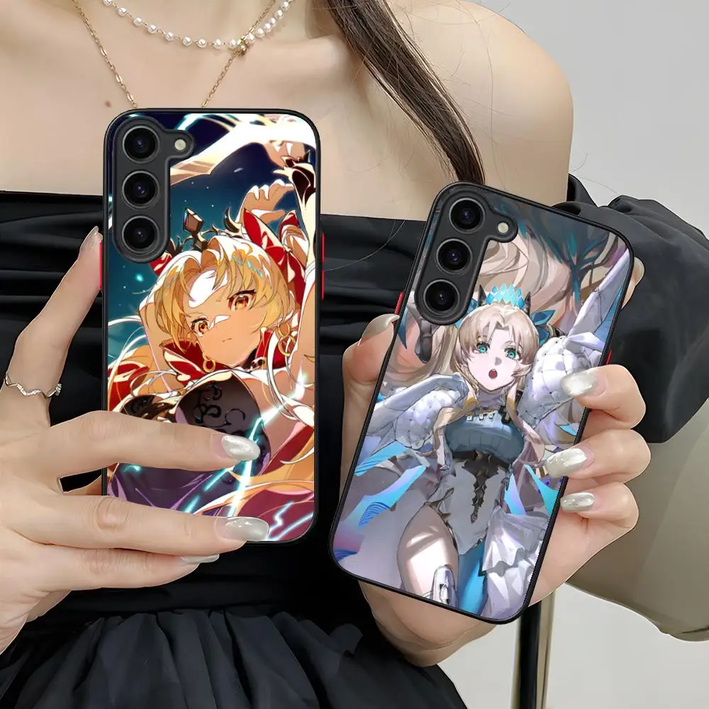 Фото Чехол для телефона Anime FGO Ereshkigal для Samsung Galaxy S26 S25 S24 S23 S22 S21 Plus FE Ultra, противоударный, с эффектом кожи №4