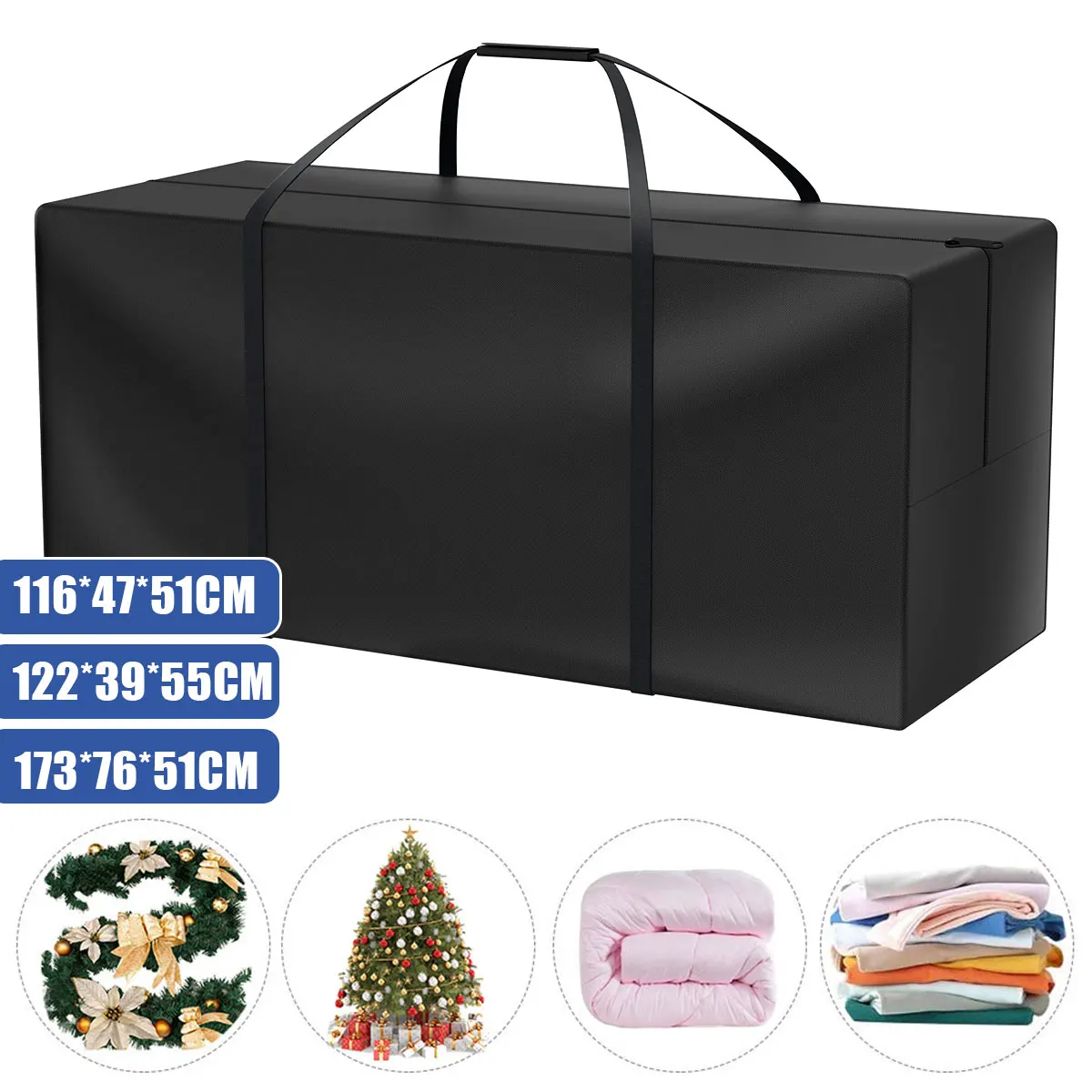 

Cushion Storage Bag Garden Furniture Protective Holder Bag Cover with Zipper Handle Waterproof Patio Cushion Bag Dustproof