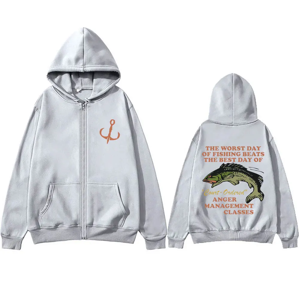 Художественный день рыбалки Beats The Best Day Fish Забавная графическая толстовка на