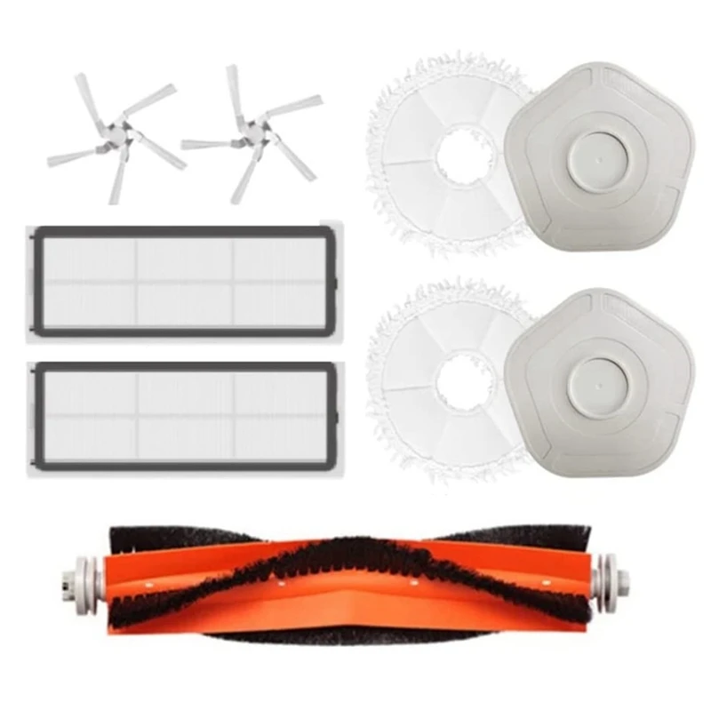

For Xiaomi Dreame W10/W10 Pro Robot Vacuum Cleaner Washable Mop Cloth Main Side Brush HEPA Filter Accessories Kit
