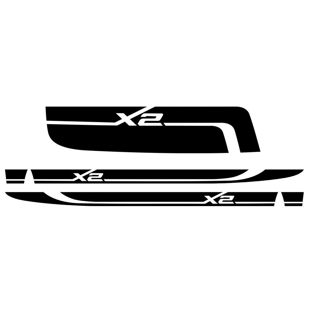 

Автомобильный Стайлинг крышка капота наклейка для BMW X1 X2 X3 X4 X5 X6 16-на аксессуары графические боковые полосы юбка виниловые декоративные наклейки
