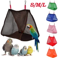 springsummerbreathable bird parrot nest house parakeet hammock small pet hanging swing bed cave birds cage accessories oiseaux