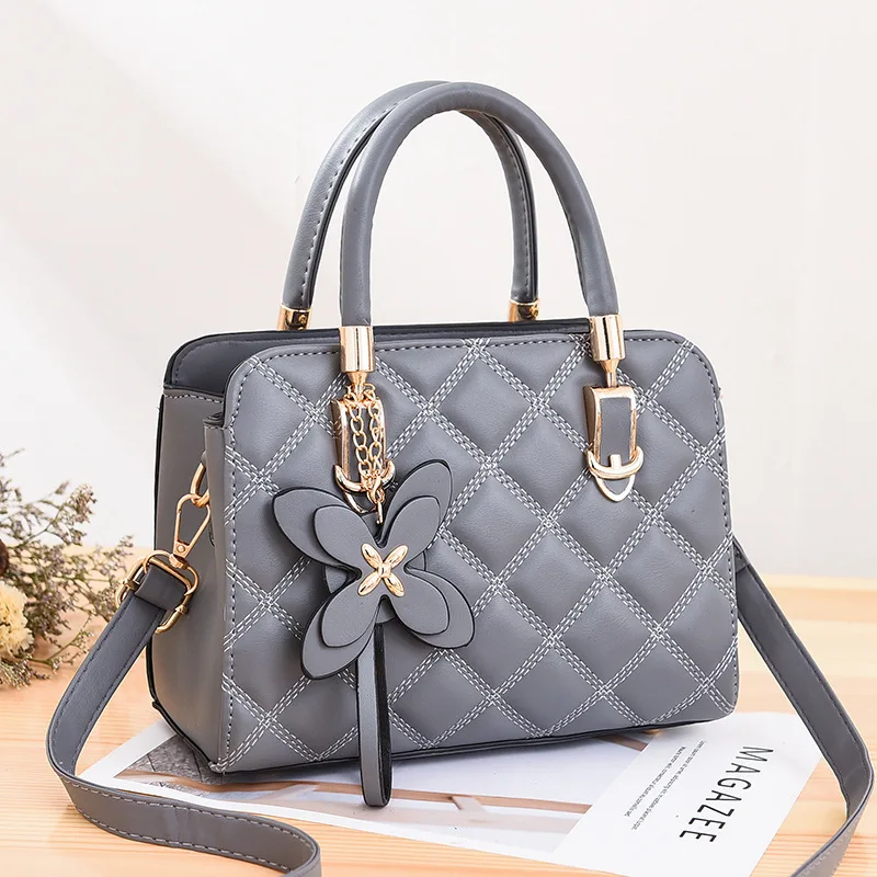 Elegant Women Handbag Women's Bag New Fashion Rhombic Pattern Tassel Simple Style Shoulder Bag Crossbody Bag Messenger Bags
