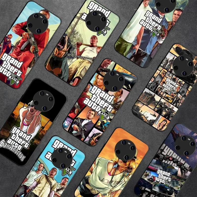 

Rockstar gta 5 Phone Case for Huawei Y 6 9 7 5 8s prime 2019 2018 enjoy 7 plus