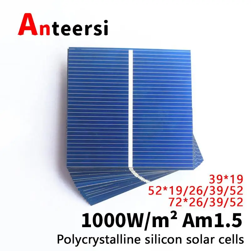 

50pcs/set Solar Panel 0.5V 320mA Solar Battery Panels Cell DIY Battery Charge 39*19 52*19/26/39/52 72*26/39/52mm polysilicon.