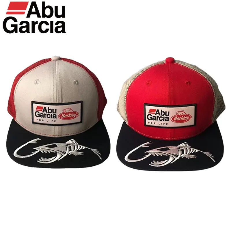

Abu Garcia Adults Fishing Cap Breathable Sunshade Embroidery Fishing Hat for Men Women Snapback Adjustable Mesh Baseball Cap