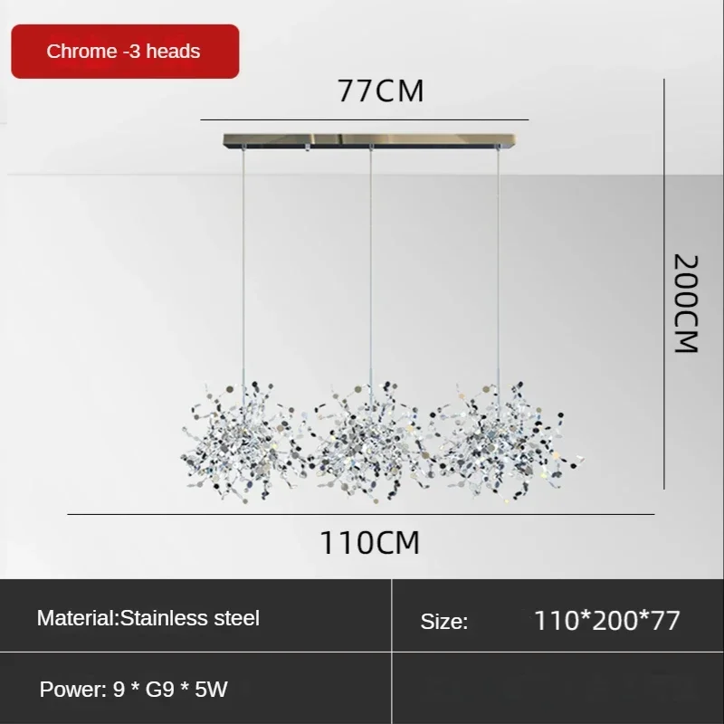 

Artpad LED люстра AT-PL202 stainless steel