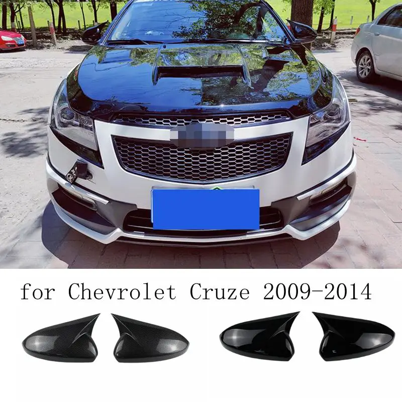 Rearview Mirror Cover for Chevrolet Cruze 2009-2014 Side Wing Rear View Mirror Covers Trim With OX Horn Car Styling