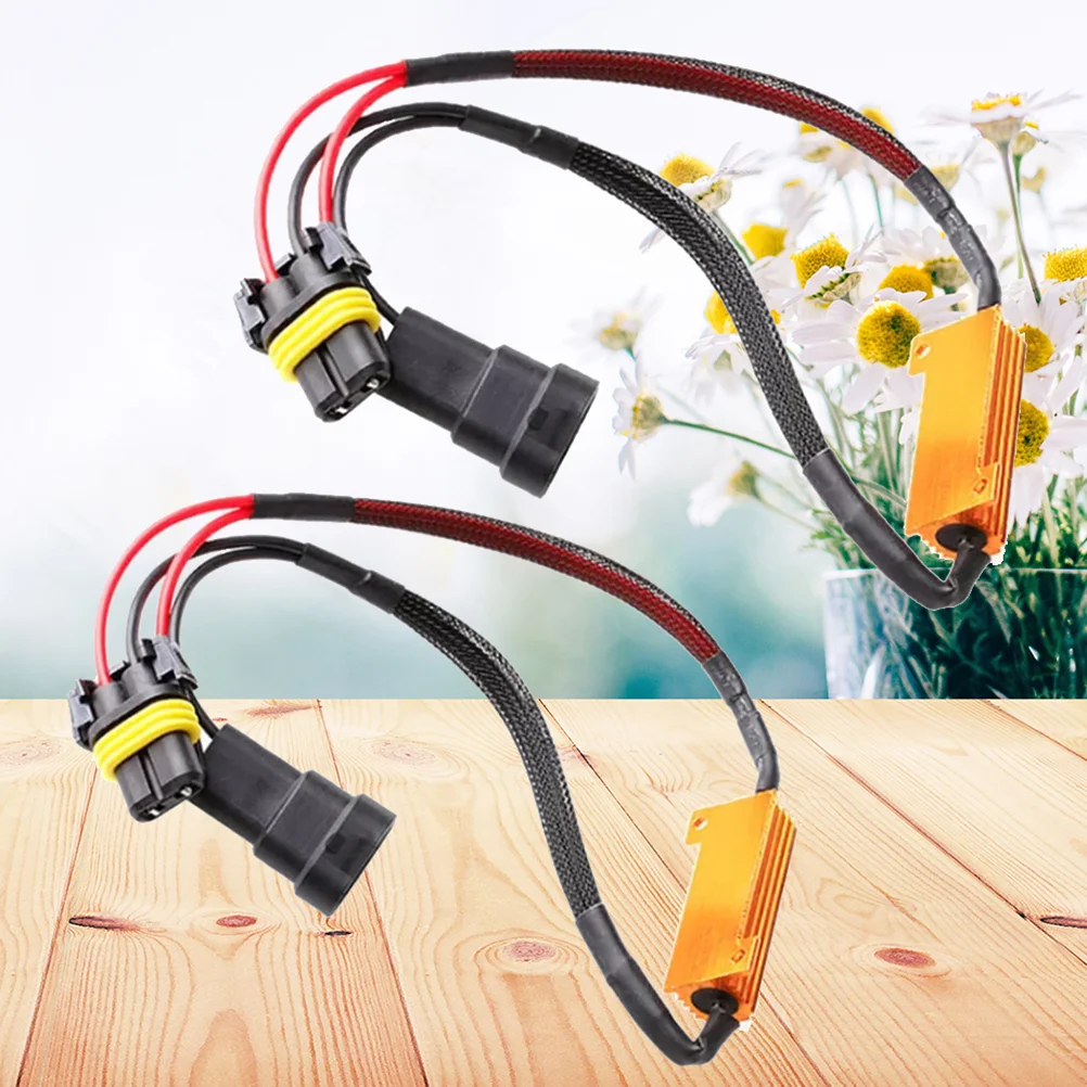 

2 9005/9006/HB3/HB4 Resistors Adaptor Car Warning Error Canceller Hyper Flash Adapter