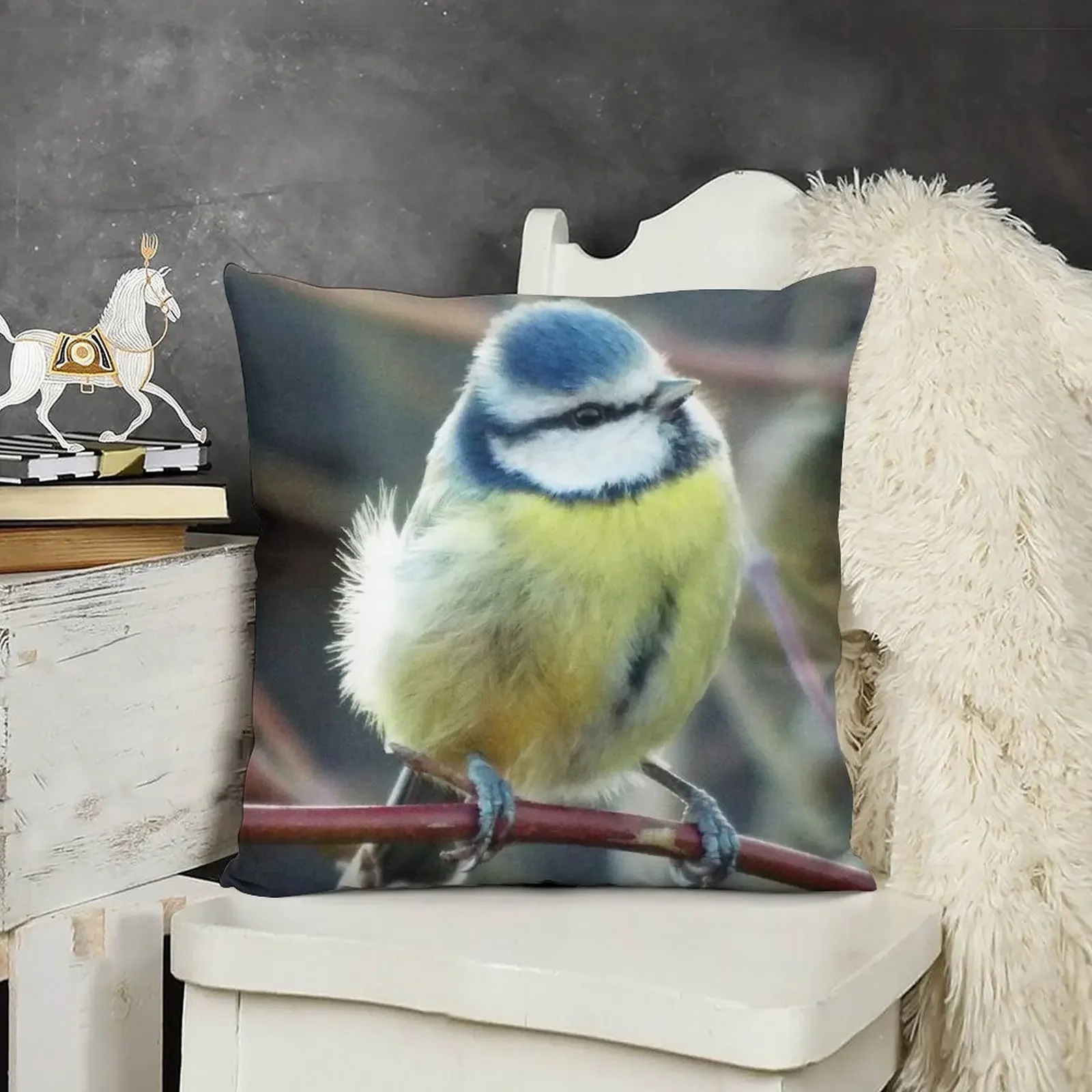 Красивые синие титаны самые милые любители птиц и мечты декоративная подушка