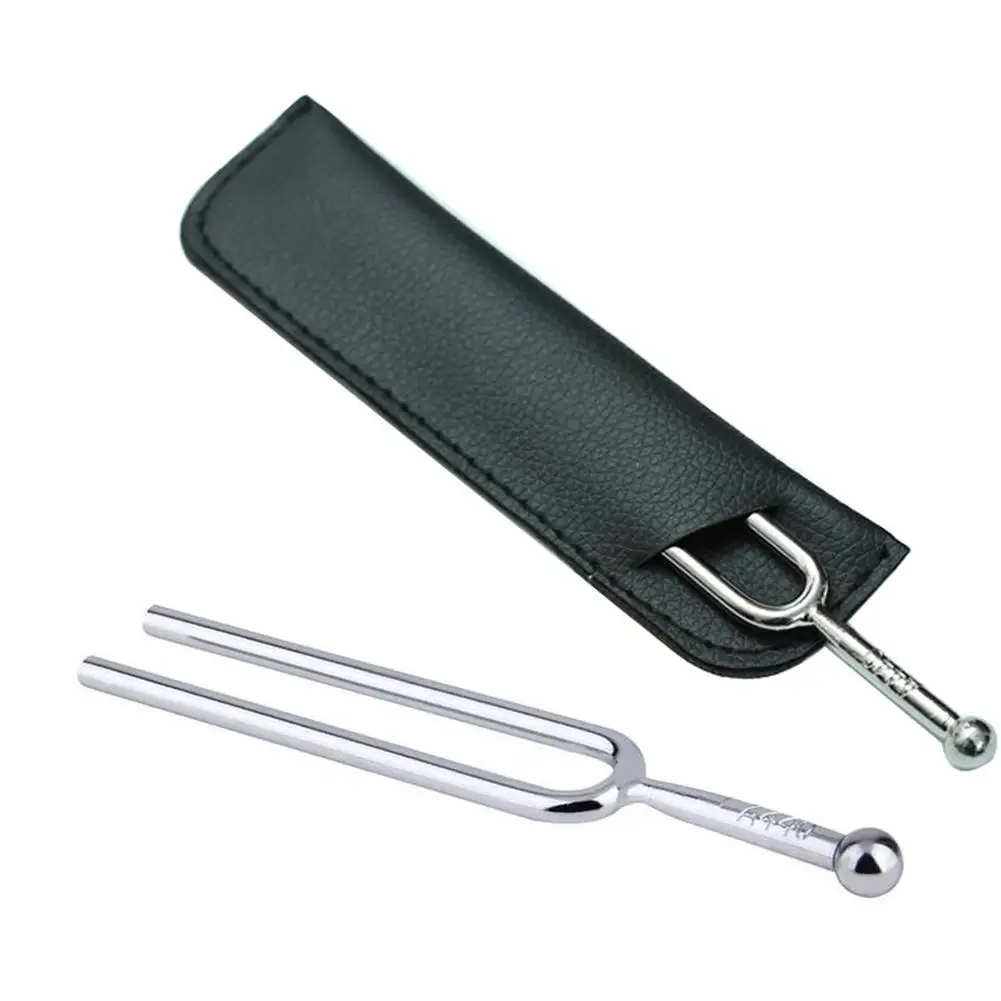 

Metal Guitar Violin Tuning Fork Tuner A440hz Standard A Tone Tuning Fork With Leather Case Musical Instrument Parts Tool