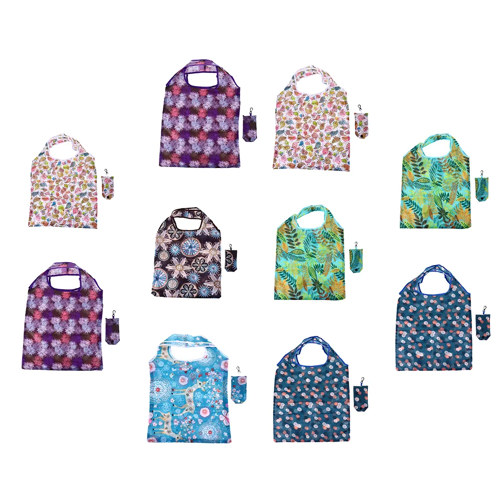 

10pcs Fashionbale Shopping Bag Reusable Grocery Totes SiLarge Capacity Tote Bags