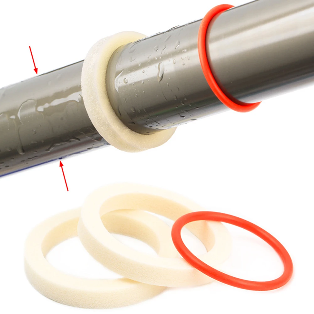 

32/34/35/36mm Absorbers Oil Foam Absorb Seal Shock Ring Front Fork Sponge Ring 2x Oil Absorbing Sponge Ring 1x Red Circle