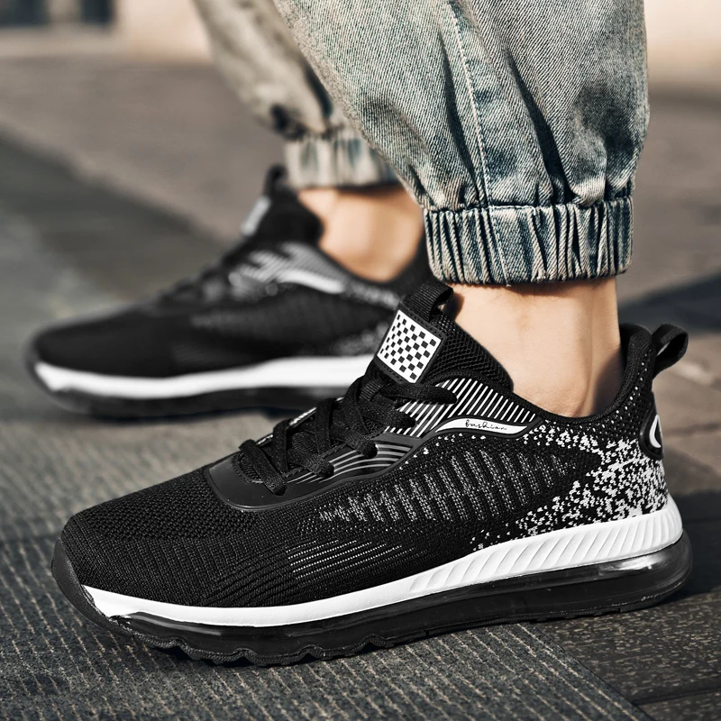 Running Shoes Air Cushion Fitness Sneakers Trainers Outdoor Mens Breathable Male Lightweight Sport Shoes for Men Chaussure Homme