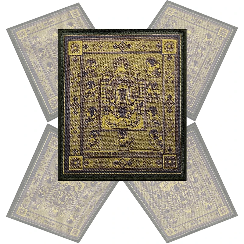 Курск-икона корня Матери Бога Знак печать тактических нашивок аппликация