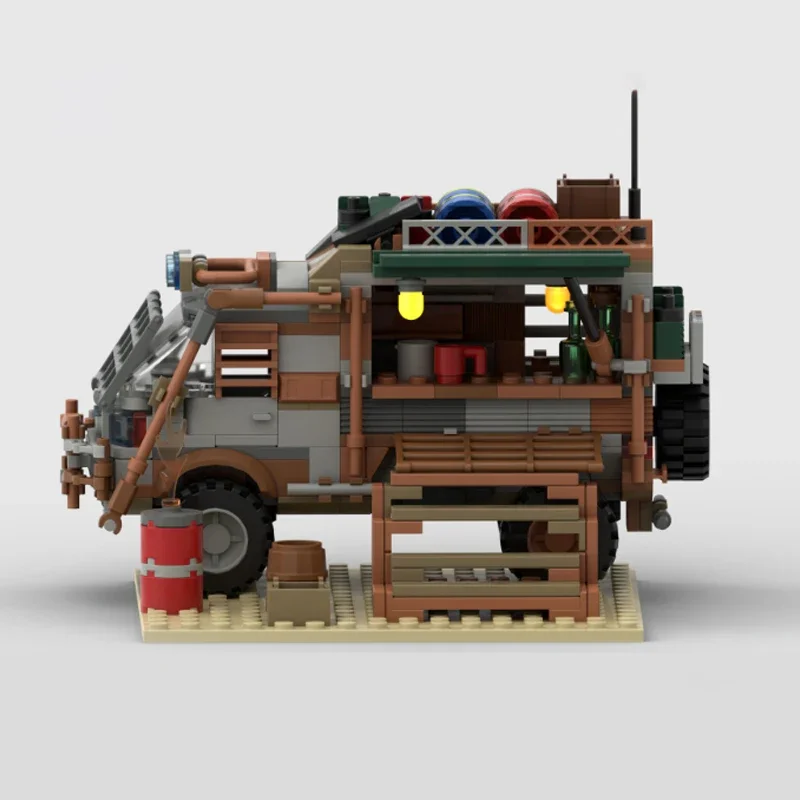 New399pcs MOC Doomsday Style — курическая тележка которая текущая внутри модель