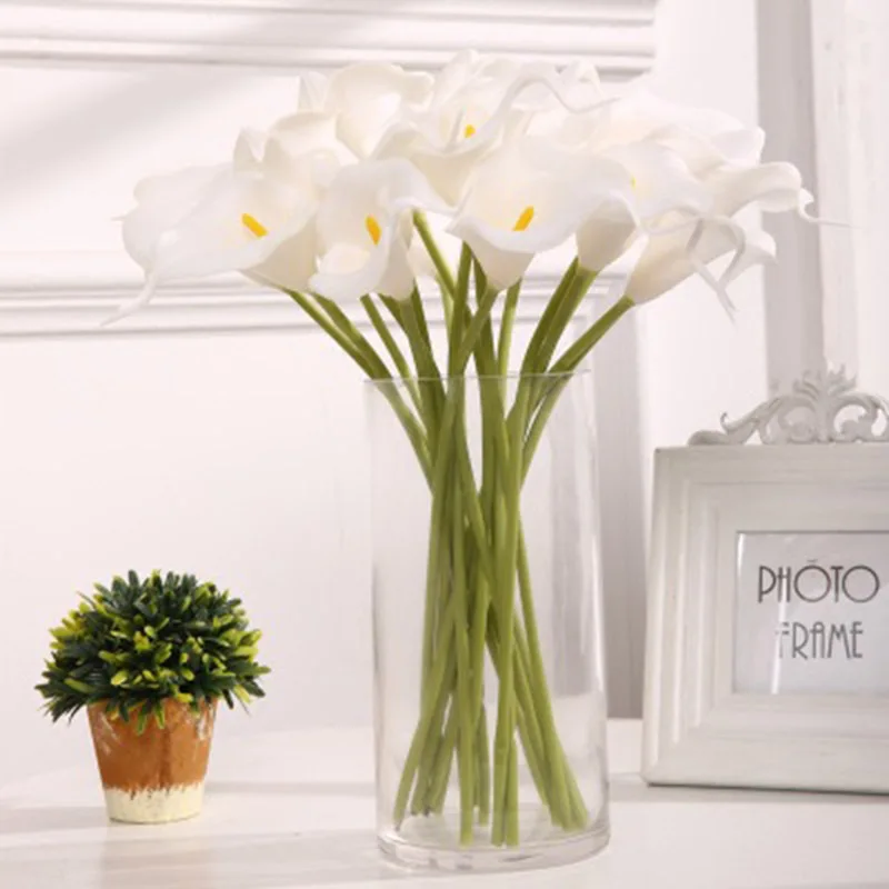 

10pcs Calla Lily Simulation FlowerTable Flowers Vases Nordic Decoration Home Plant Holder Nordic Styles Flower Vase Home Decor