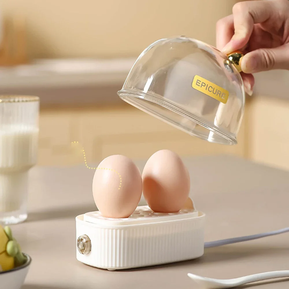 

120 Вт, многофункциональный электрический котел для яиц, Ранняя мини-машина для завтрака, портативная Пароварка для яиц, 2 яйца