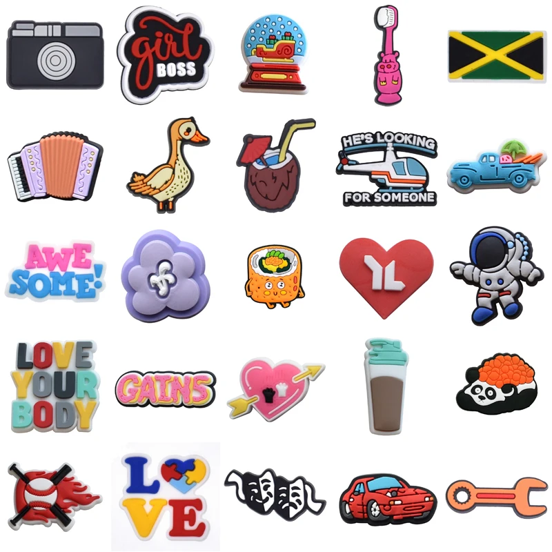 

Decorations for Crocs Gifts Shoes Accessories Kids Set Jeans Packs Shoe Charms Para Pins Wholesale Bulk Girl Boy Women Charm Men