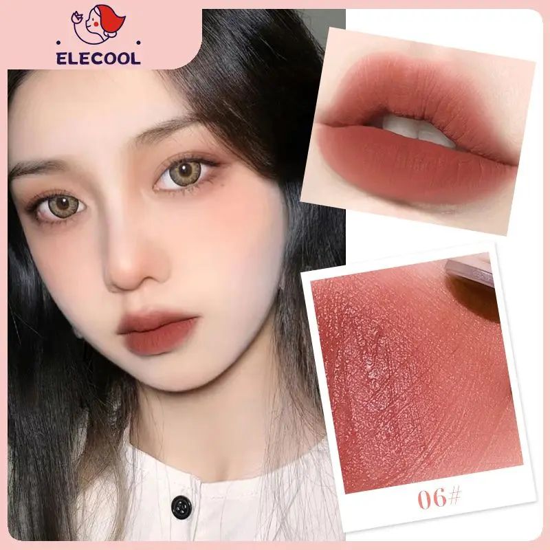 

Velvet Mate Lipstick Non-stick Cup Moisturizing Lip Tint Mud Waterproof 6 Colors Pink Sakura Lip Gloss Lips Makeup Cosmetics