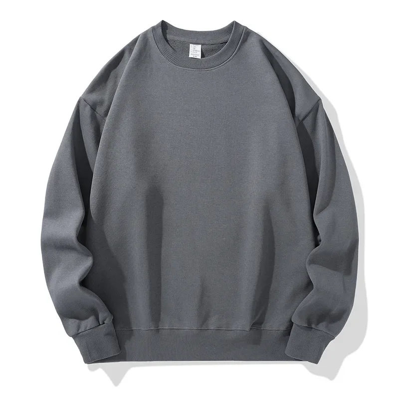 Свитшот мужской/женский однотонный Повседневный хлопковый пуловер толстовки