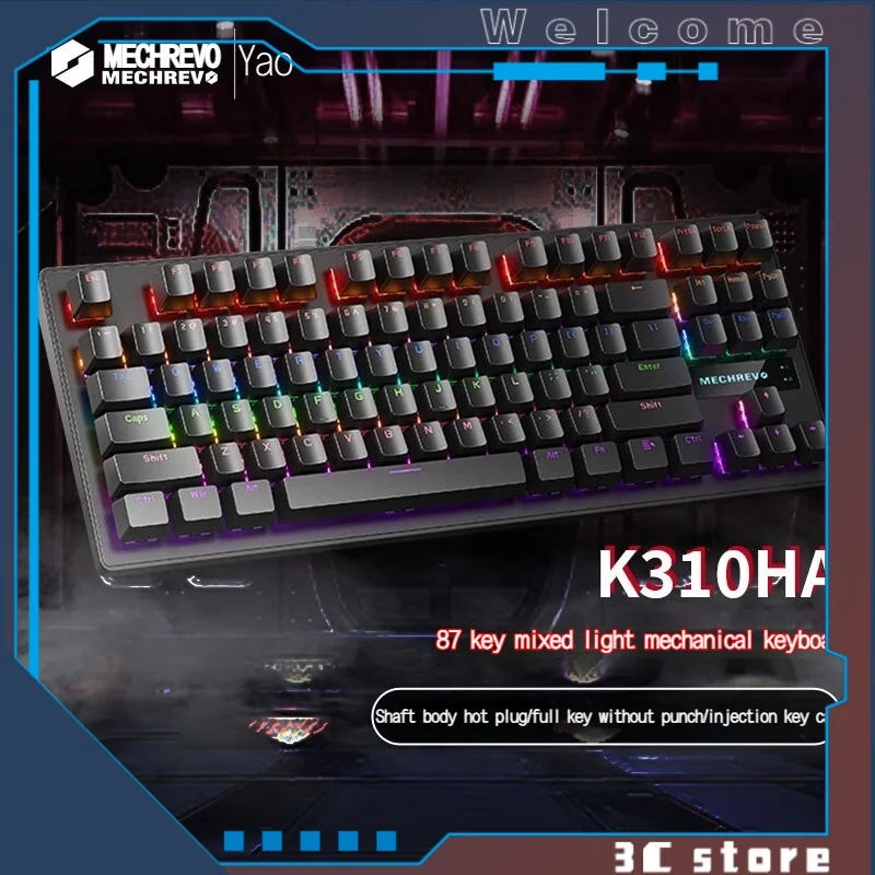 Mechrevo Yaok310 Механическая клавиатура с возможностью горячей замены полная клавиша